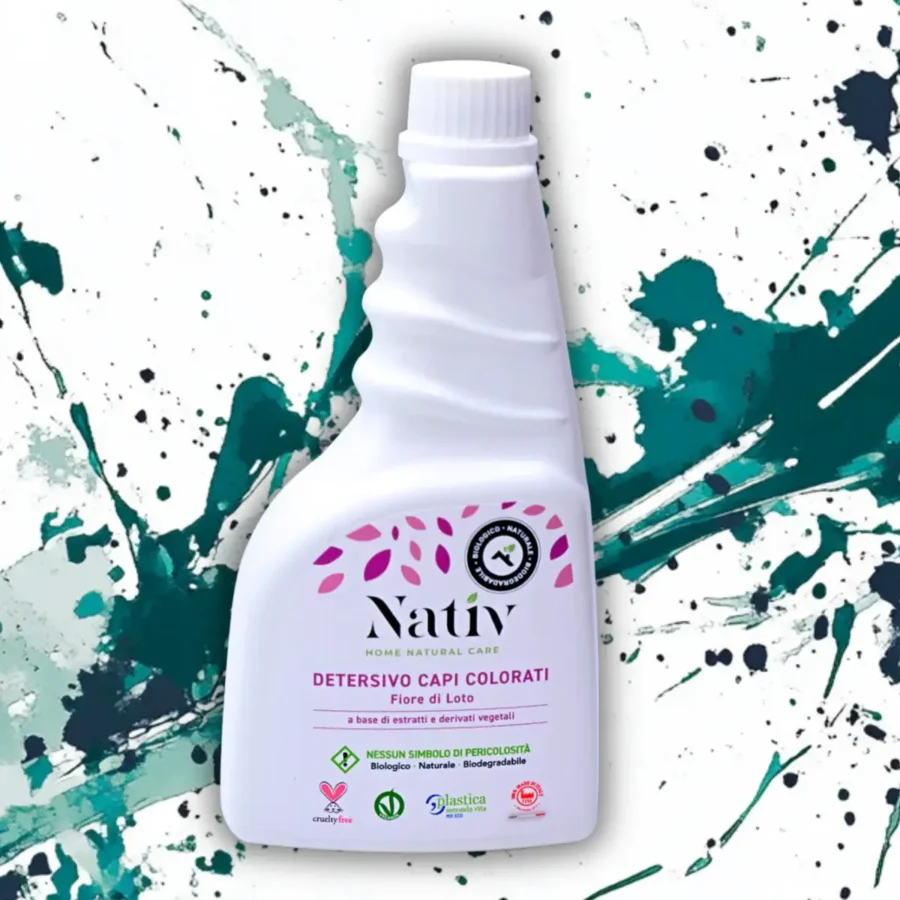 Nativ skalbiklis spalvotiems drabužiams, lotoso žiedų kvapas, 500 ml