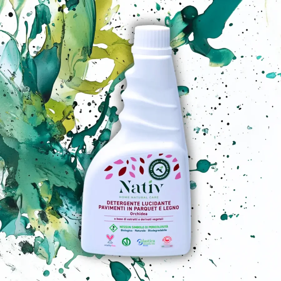 Nativ parketo ir medienos paviršių valiklis su orchidėjų aromatu, 500 ml