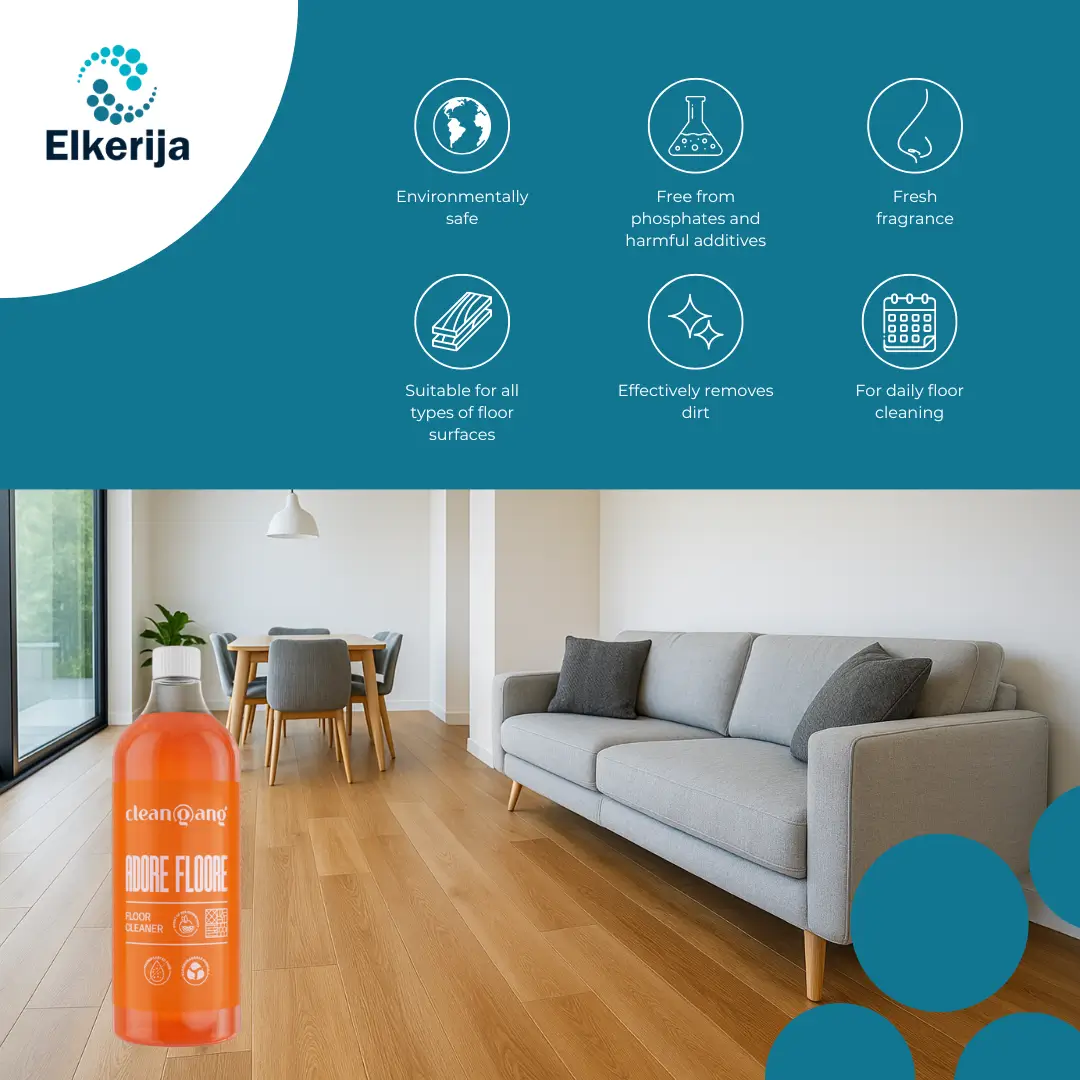 Cleangang Adore Floore floor cleaner with fresh grapefruit scent, 1000 ml