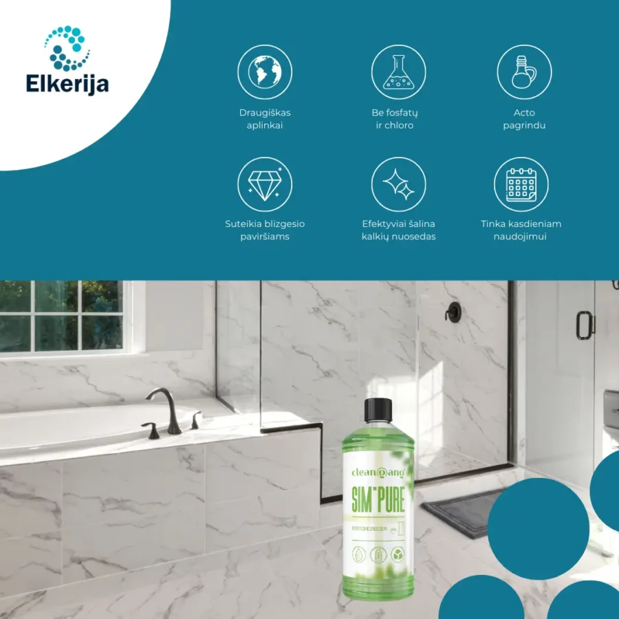 Cleangang SIM*PURE universalus valiklis su actu, 1000 ml