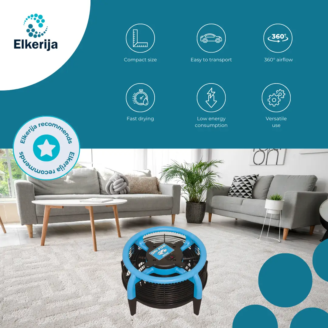 Dri-Pod floor and carpet dryer