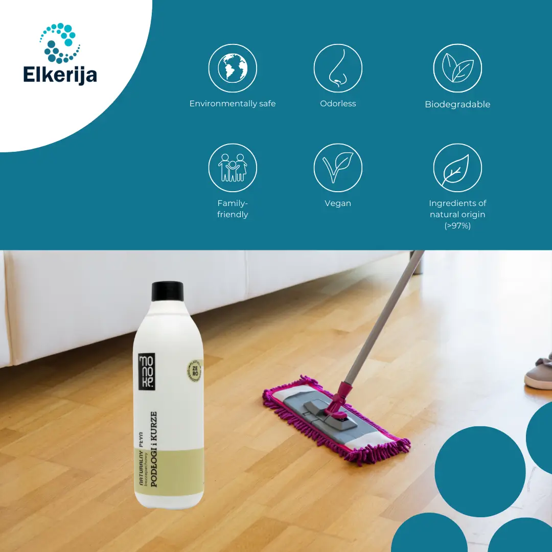 Monoke Natural Fragrance-Free Floor and Dust Cleaner, 500 ml