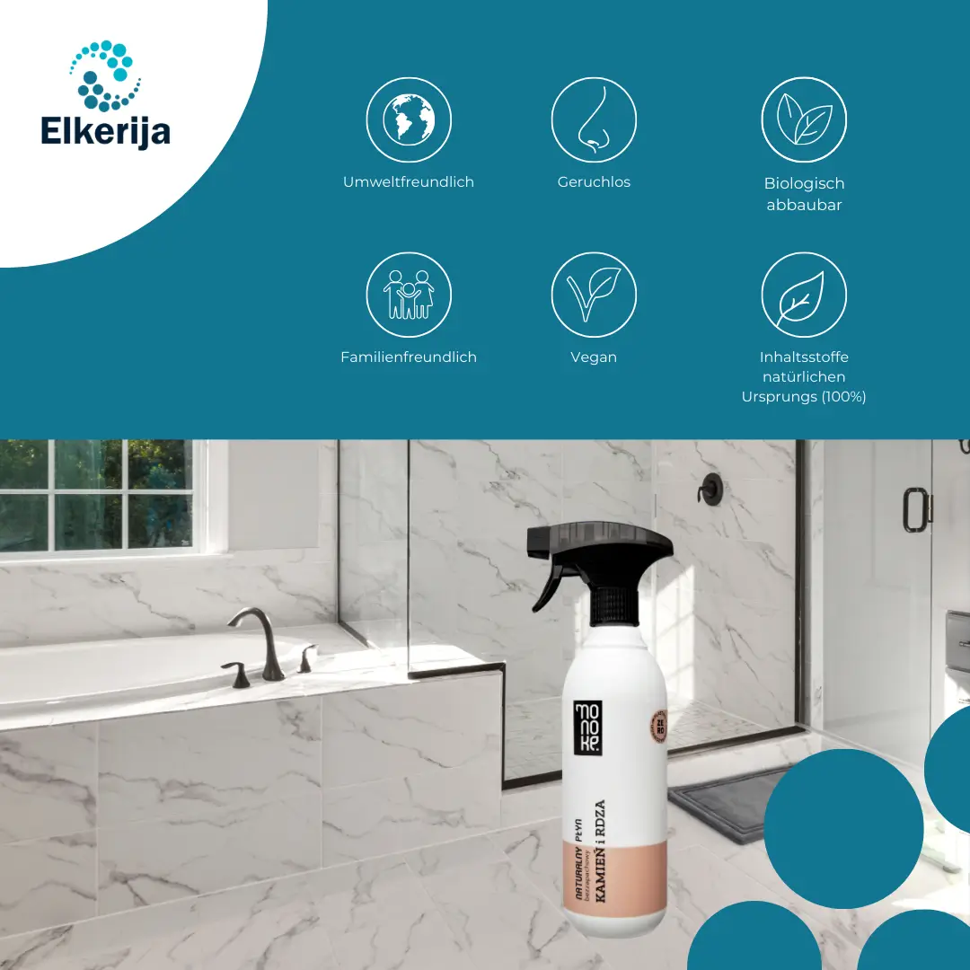 Monoke Natürliches Duftfreies Kalk- und Rostentferner-Reinigungsmittel, 500 ml