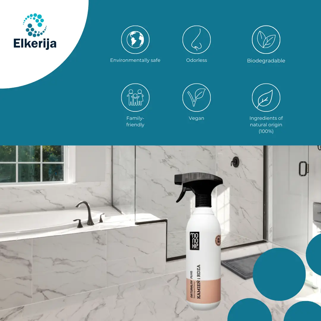 Monoke Natural Fragrance-Free Limescale and Rust Cleaner, 500 ml