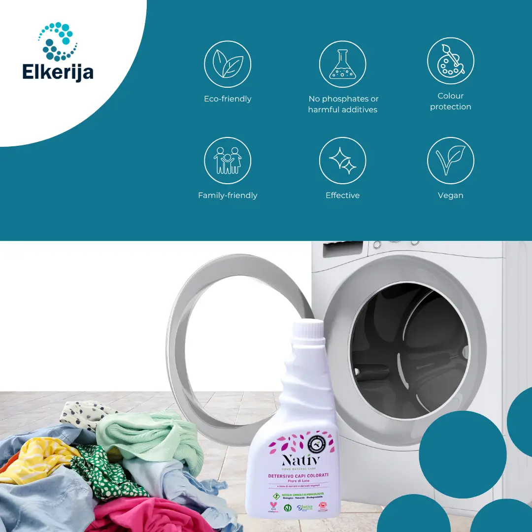 Nativ detergent for coloured garments, lotus flower scent, 500 ml