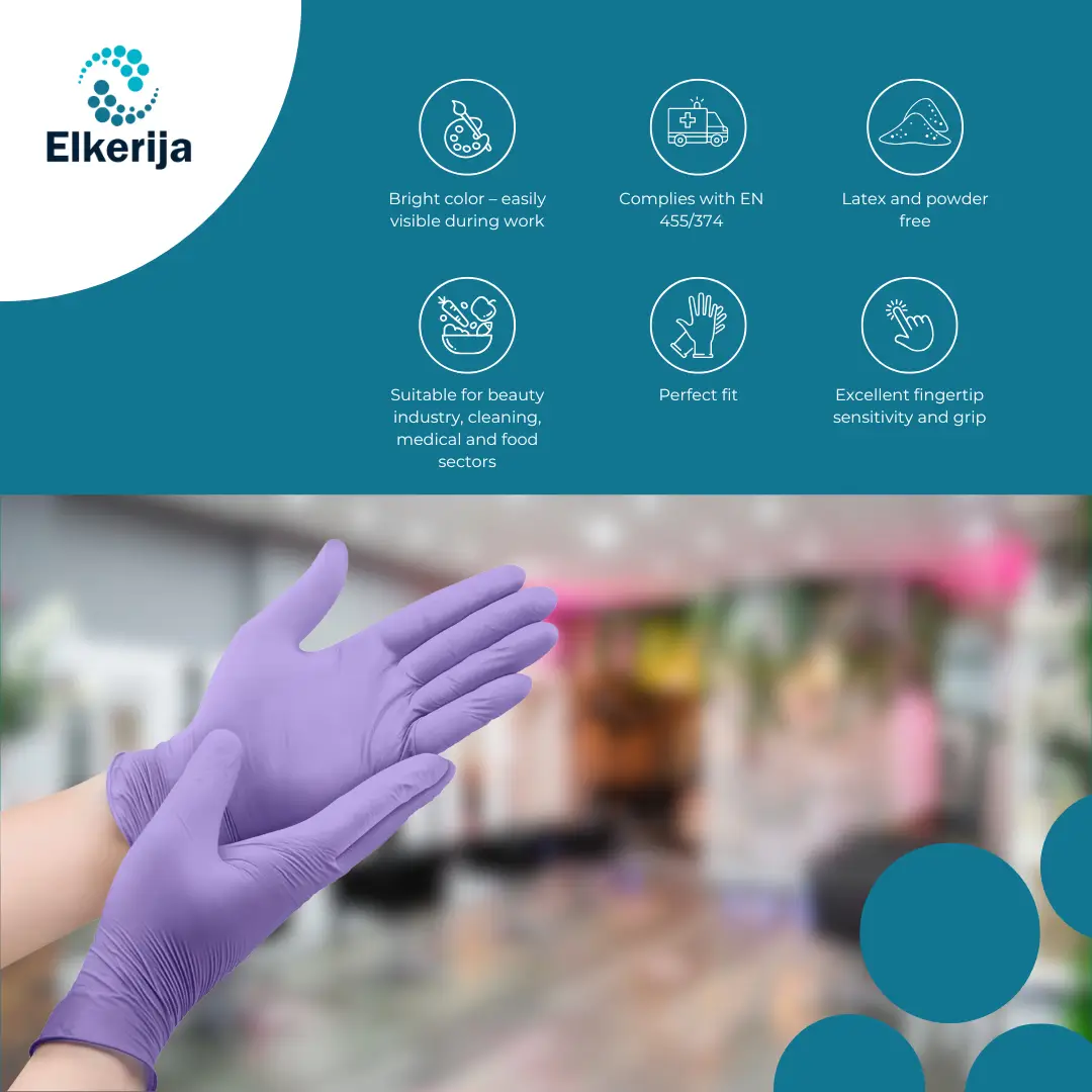 PGV-NIGL100 disposable nitrile gloves, pack of 100 pcs