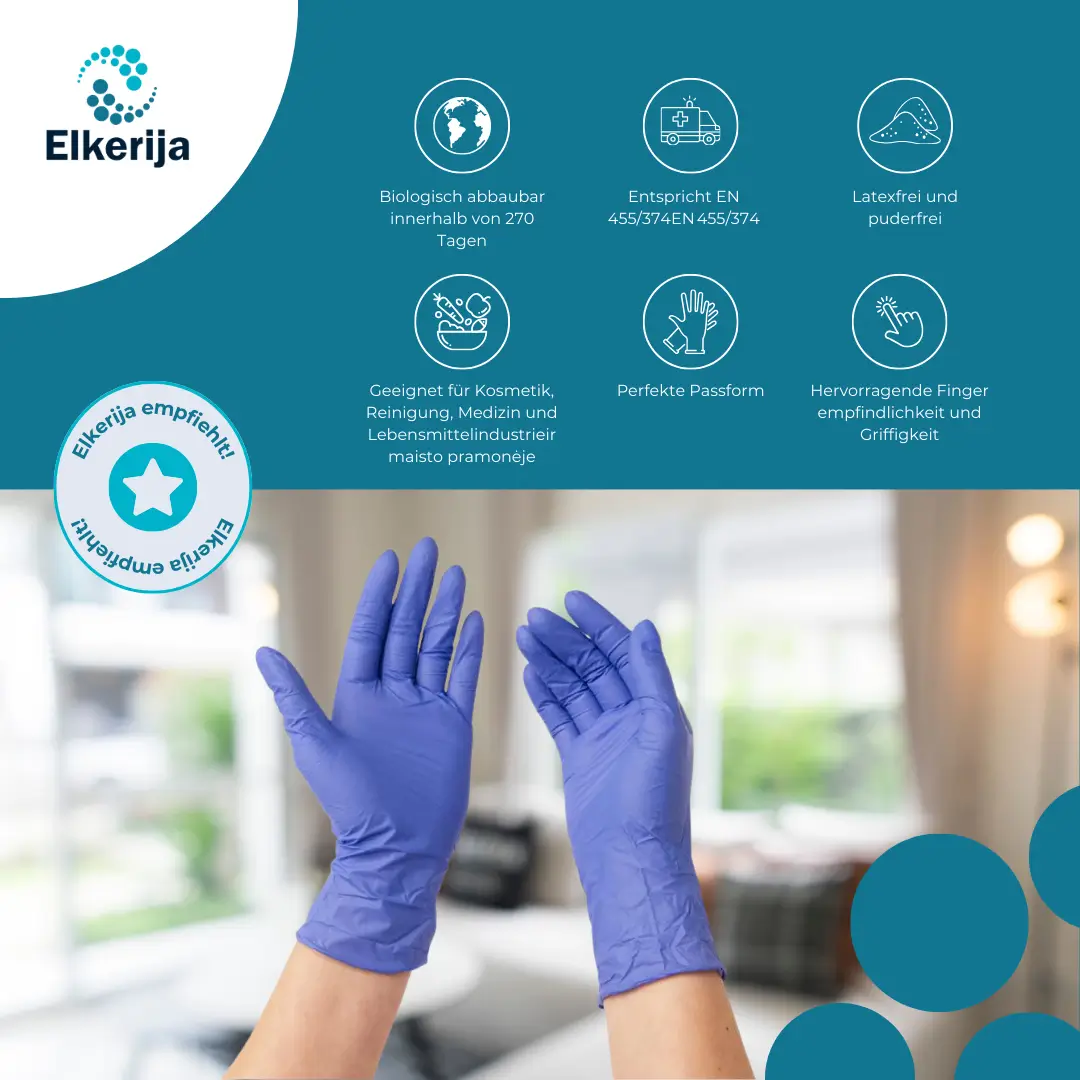 Kid-Man biologisch abbaubare Nitrilhandschuhe BDG, 100 Stk.