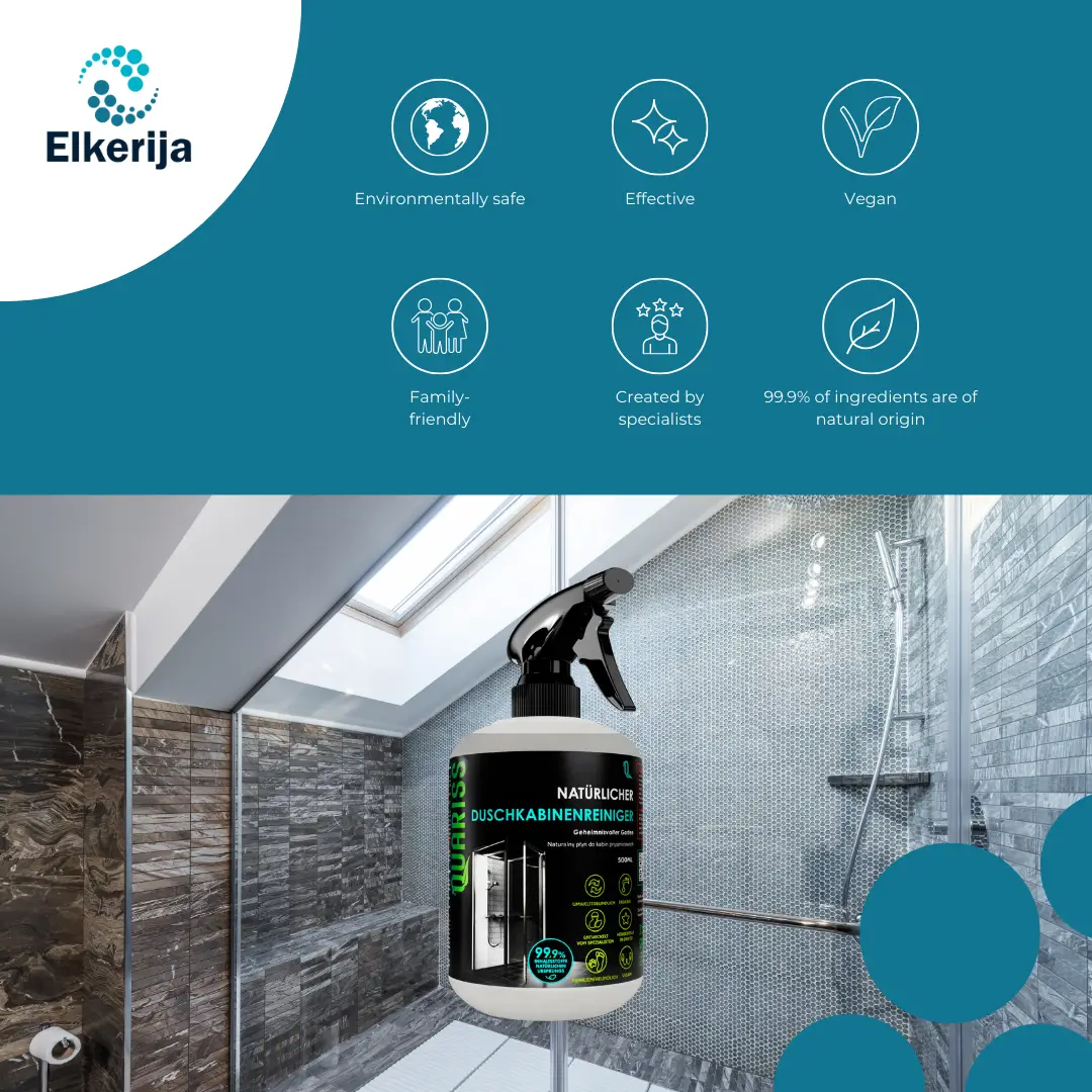 Quariss Natural Shower Cabin Cleaner, 500 ml