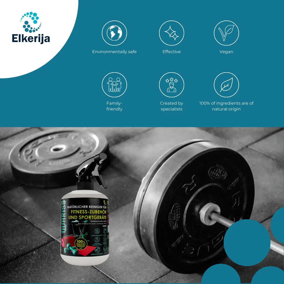 Quariss natural cleaner for sports and fitness equipment, 500 ml