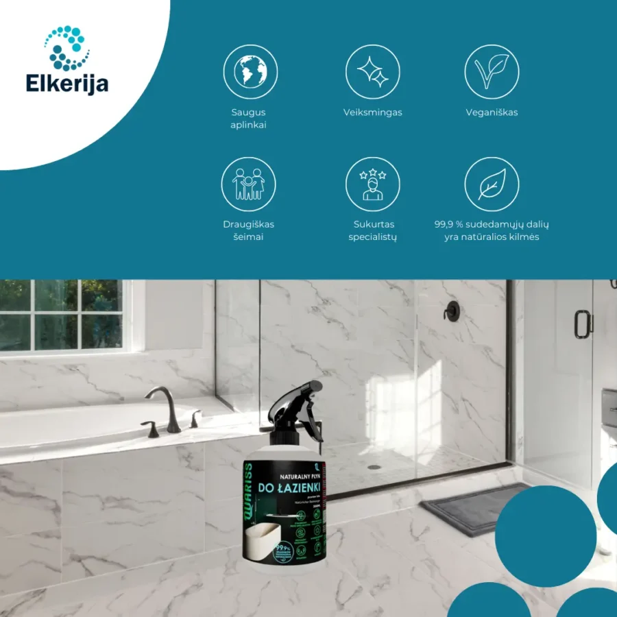 Quariss natūralus vonios kambario valiklis, 500 ml