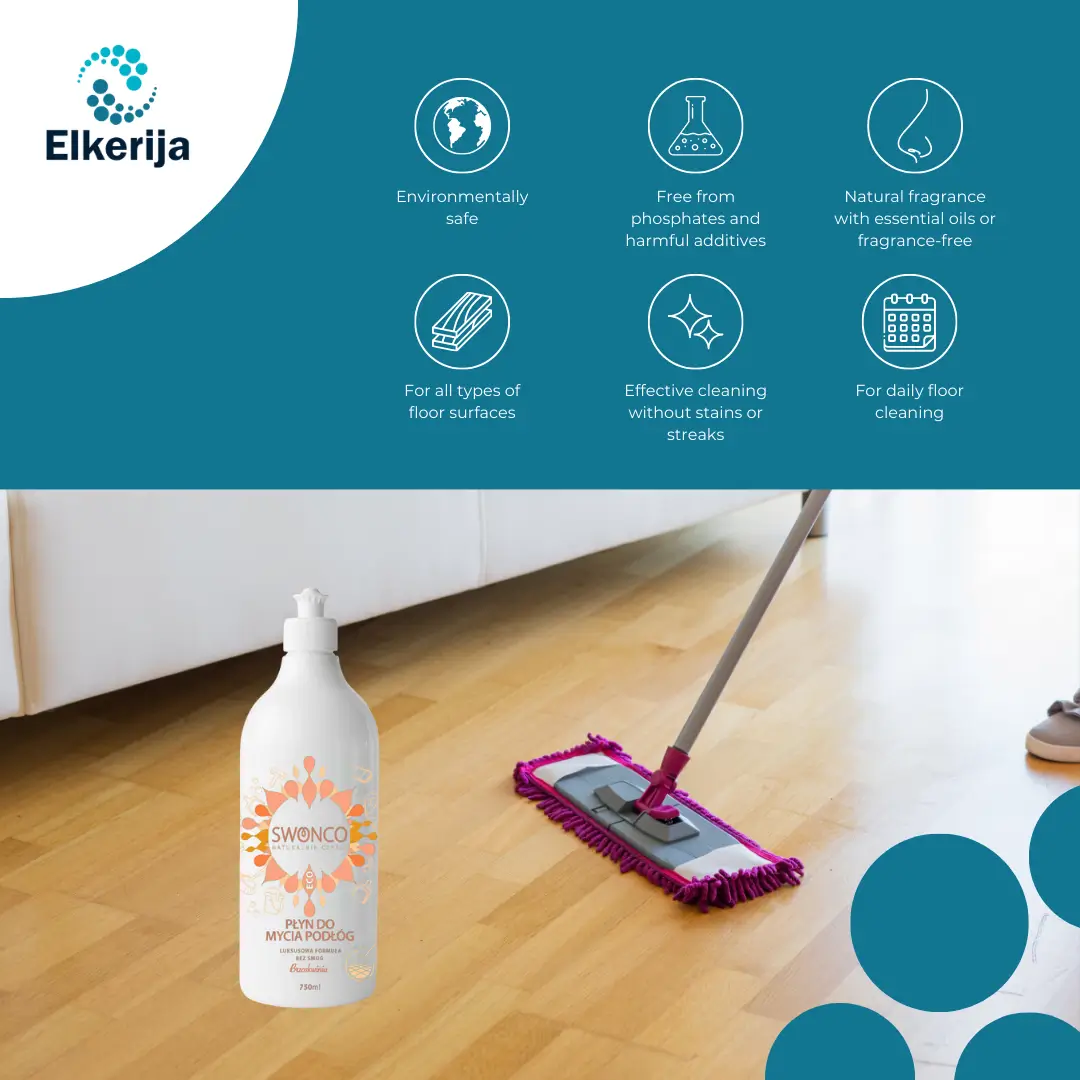 Swonco Floor Cleaner with Natural Essential Oils & Plant Extracts, 750 ml