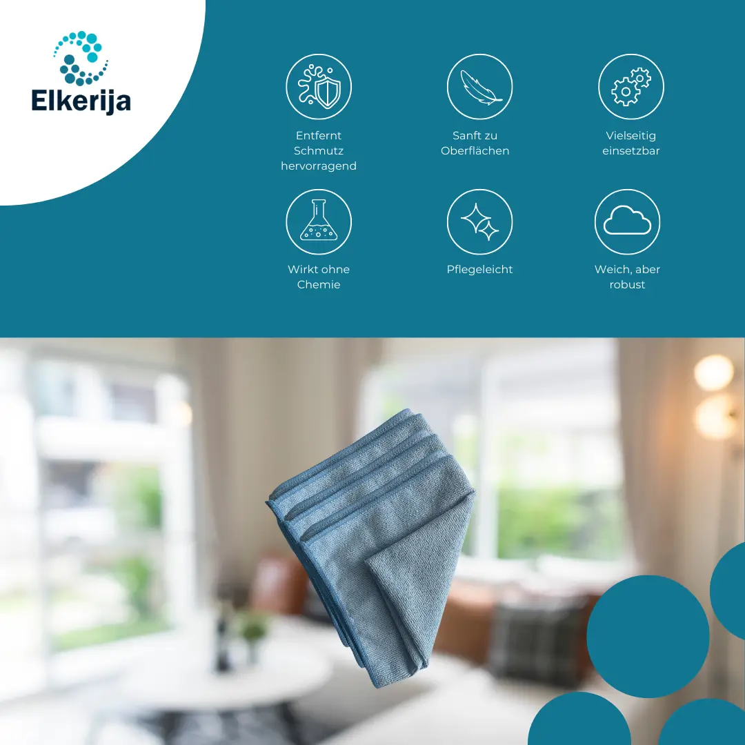 Z-WATER Mikrofaser-Tuch Blau 40×40