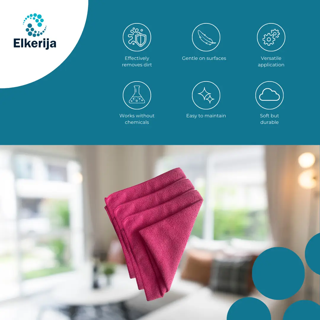 Z-WATER Microfiber Cloth Red 40×40
