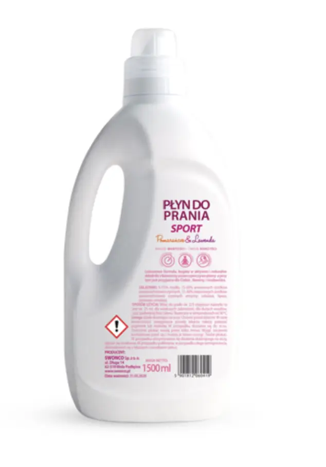 Swonco Laundry Detergent Sport, Concentrated, Hypoallergenic, 60 Washes, 1500 ml