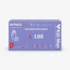 PGV-NIGL100 disposable nitrile gloves, pack of 100 pcs